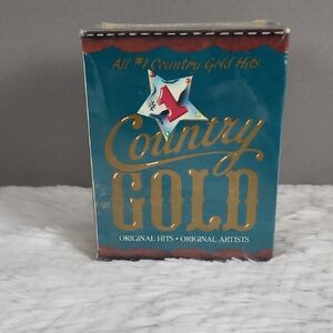 Country Gold #1 Hits Audio Cassette Tapes 1989, NEW in packaging
